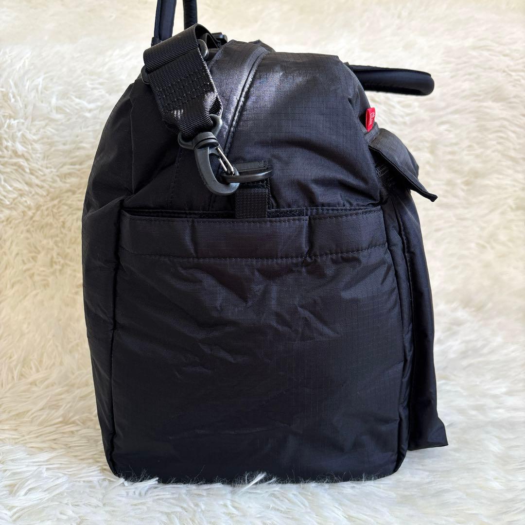 美品✨マンハッタンパッセージ 2way ボストンバッグ 旅行鞄 ブラック 大容量