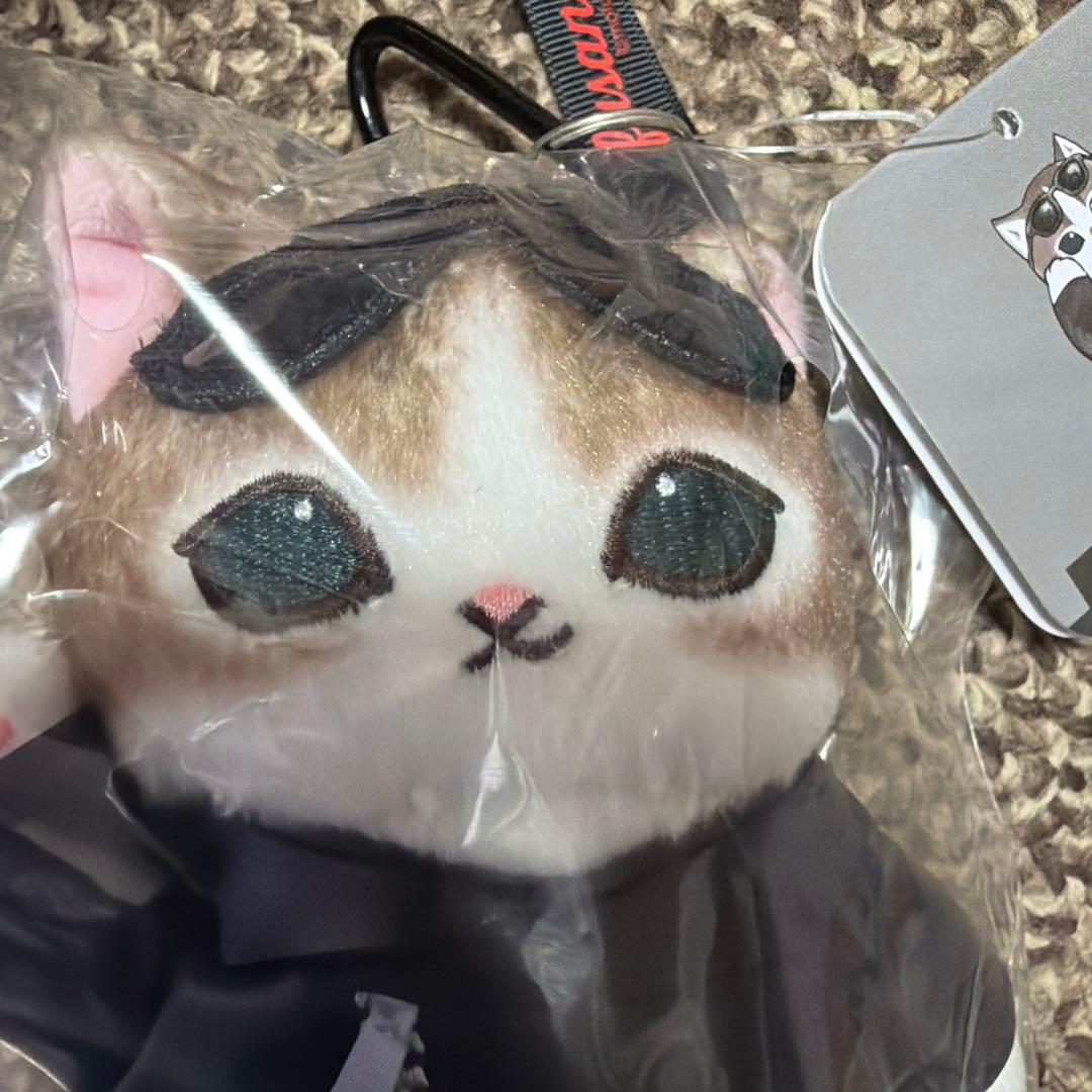 雪*奈様 モフサンド　mofusand ダイナー マスコット 革ジャンにゃん