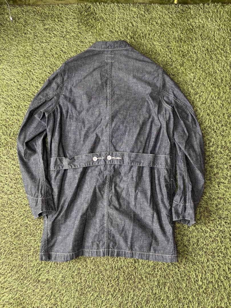 workers ブラックシャンブレー ショップコート