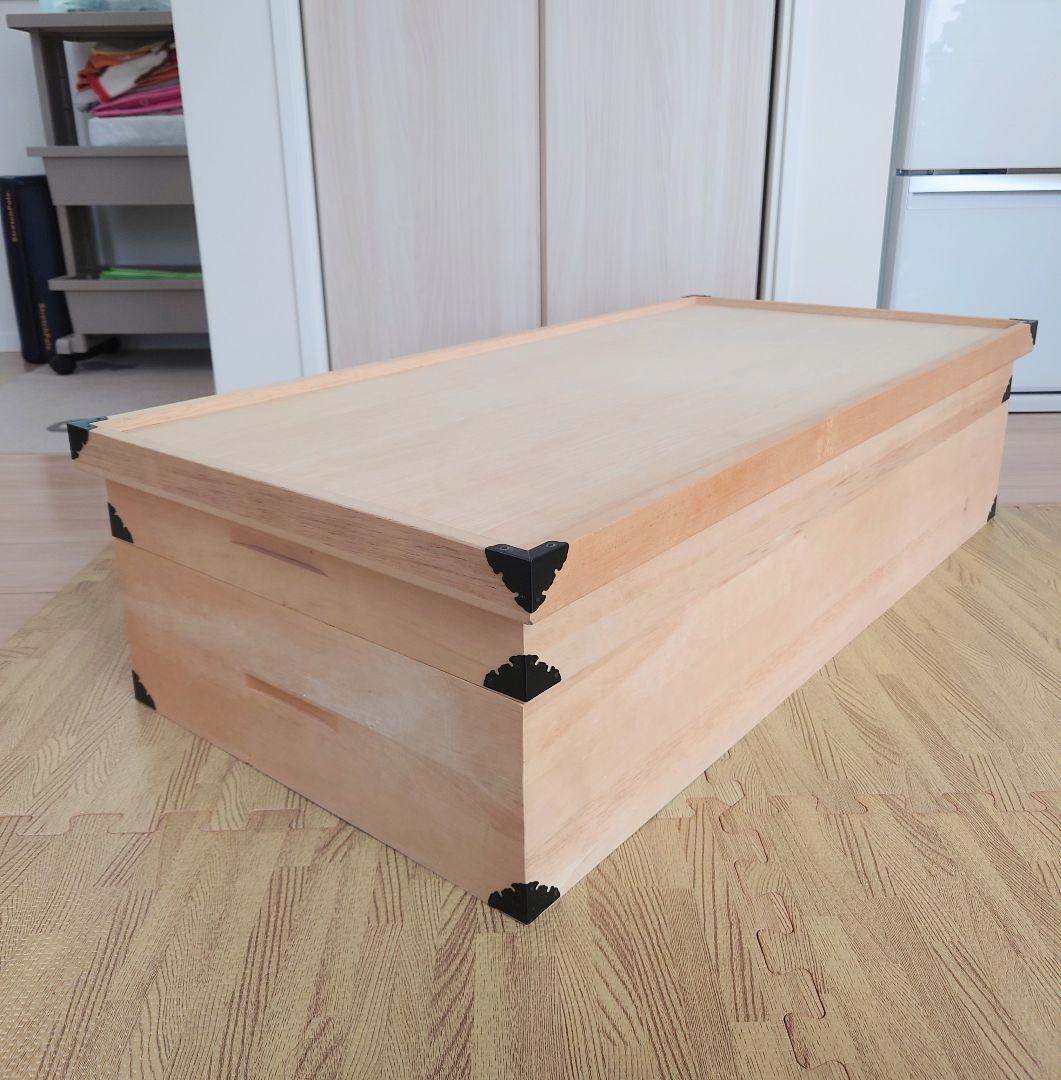 2. 良品 桐 衣装ケース 2段 桐箱 着物 衣装箱