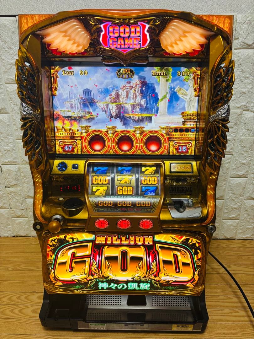 【動作良好♪綺麗】５号機ミリオンゴッド凱旋　家スロ