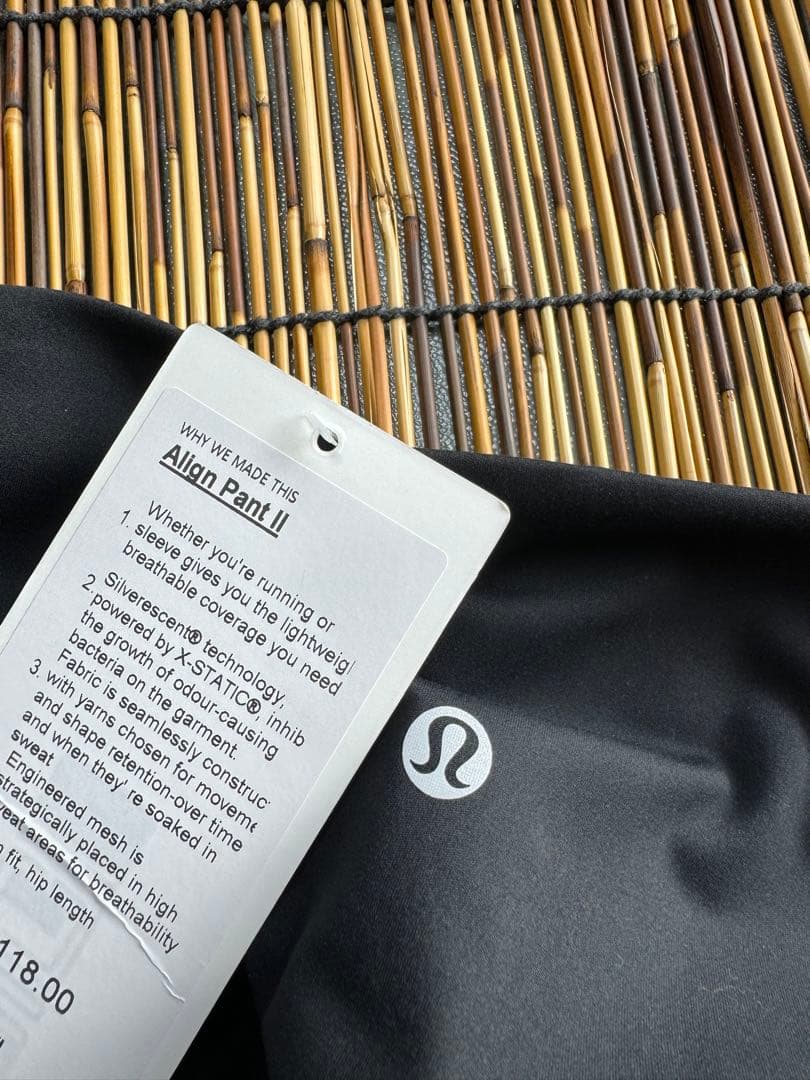 Lululemon Align Pant II 黒 ハイウエスト ヨガパンツ