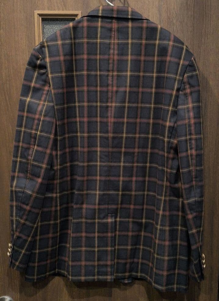 【J.PRESS RED LABEL】金ボタンチェック テーラードジャケット