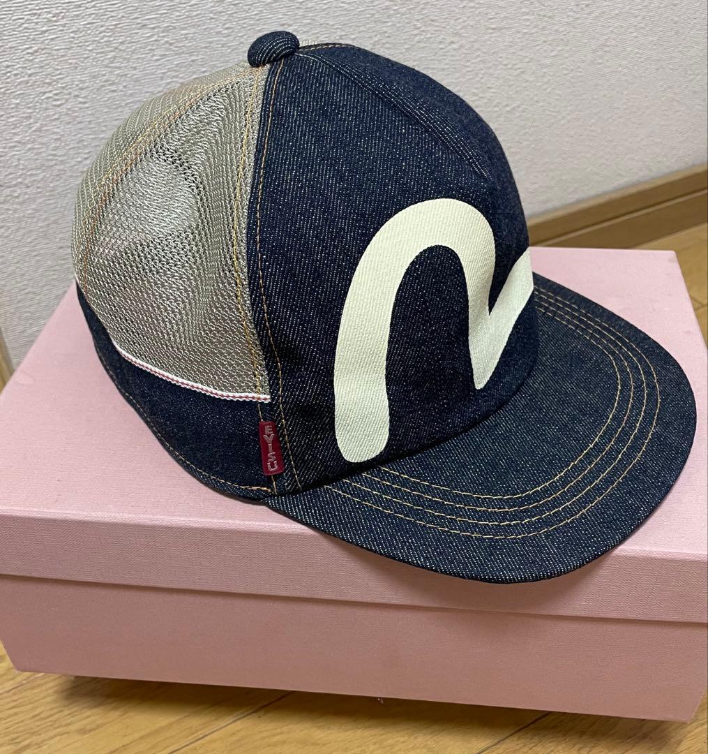 【激レア】EVISU エビス デニム メッシュキャップ 白カモメ 美品