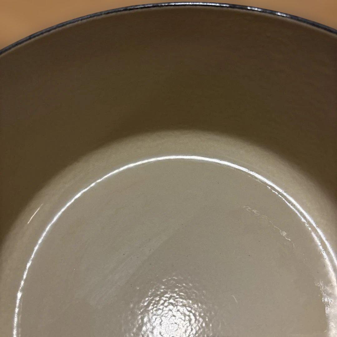 LE CREUSET 赤 両手鍋 24㎝蓋付き