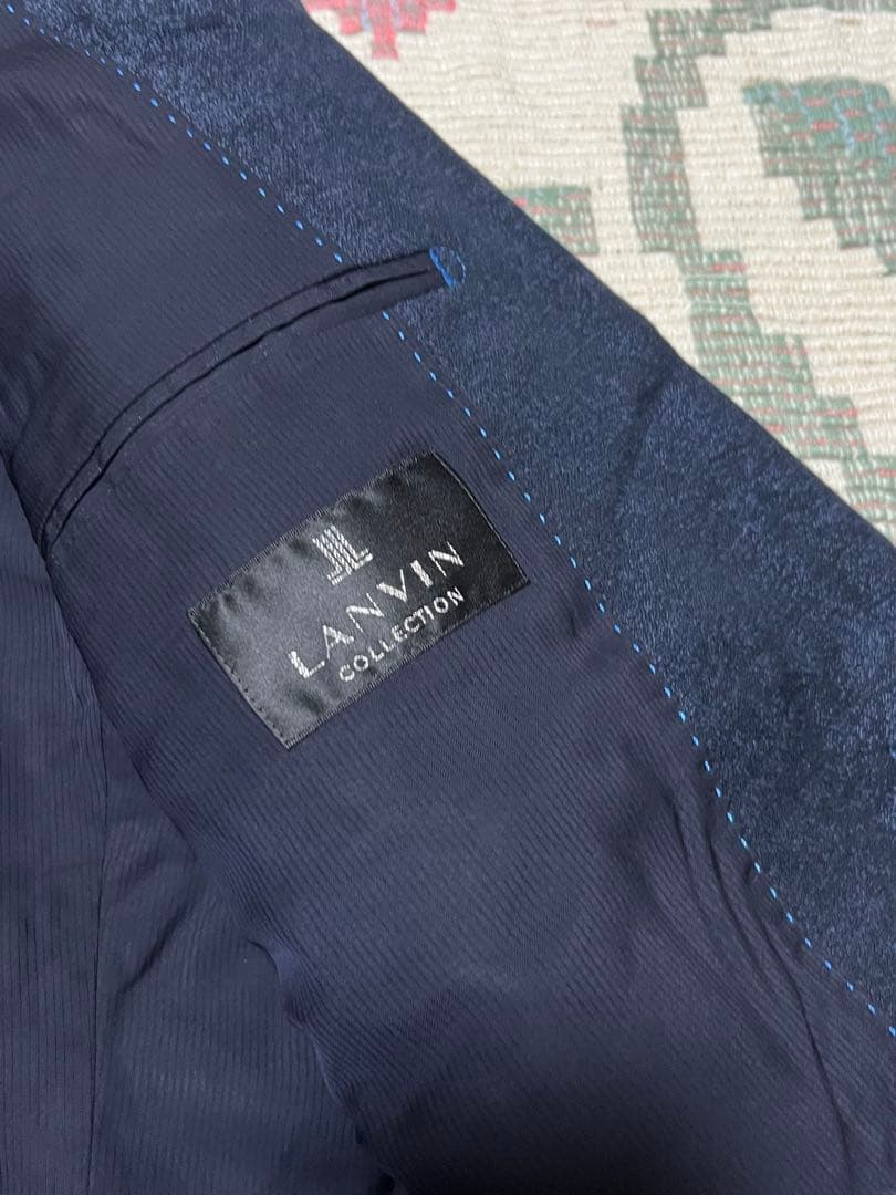 美品 ランバンコレクション 紺ジャケット 50LANVIN COLLECTION