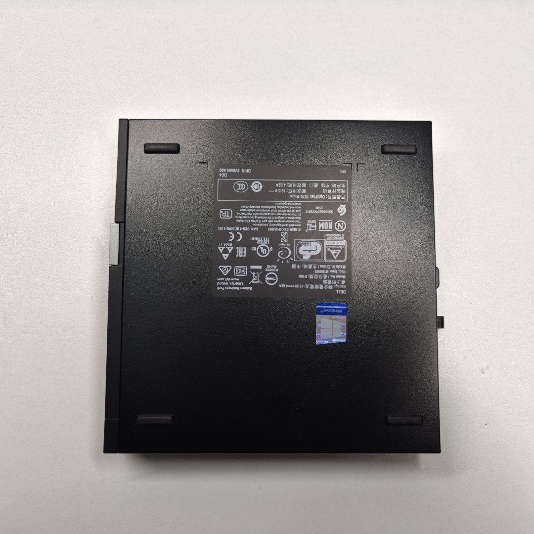 ミニPC DELL OptiPlex 7070 Micro Core i5 9500T