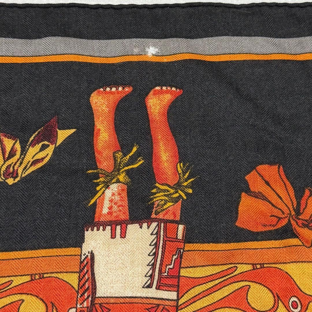 エルメス HERMES カレジェアン　カシシル　スカーフ　【訳あり】　カチナ