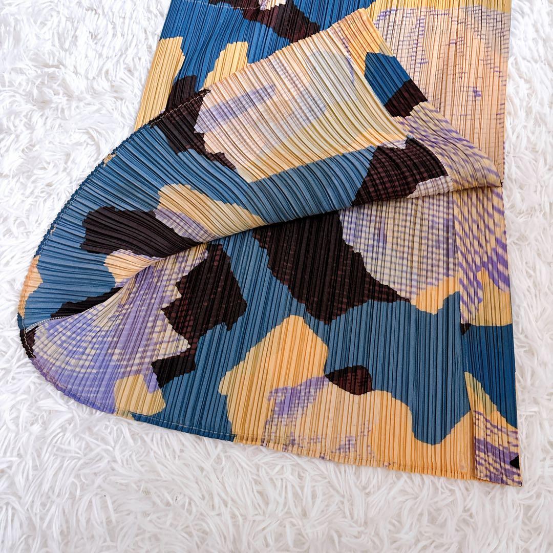 【極美品】PLEATS PLEASE METEORITE スカート 総柄 日本製