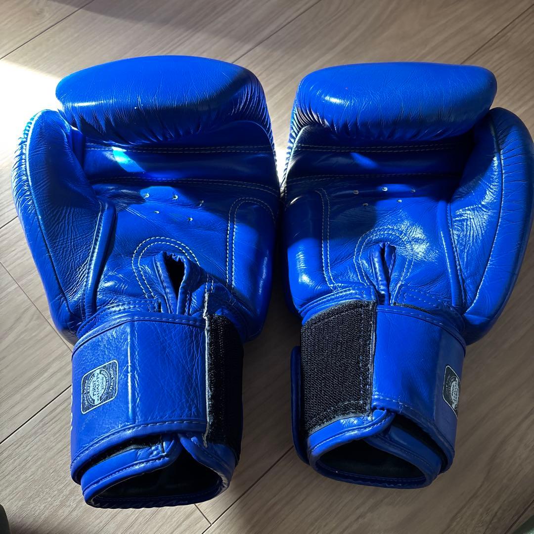 TWINS ボクシンググローブ 16 oz 青 未使用品マウスピース付き！