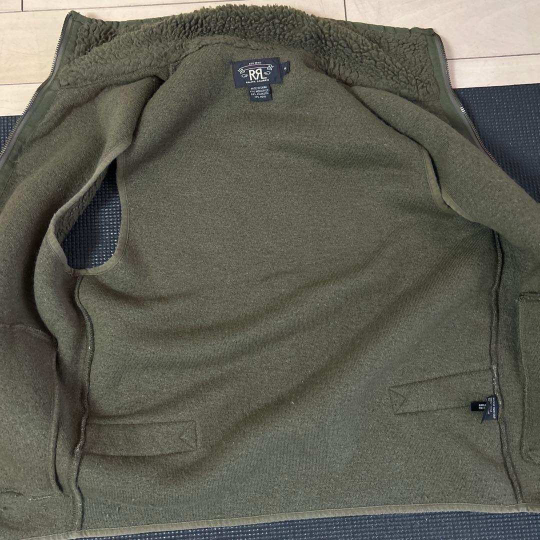 Ralph Lauren RRLフリースベスト Mサイズ カーキ