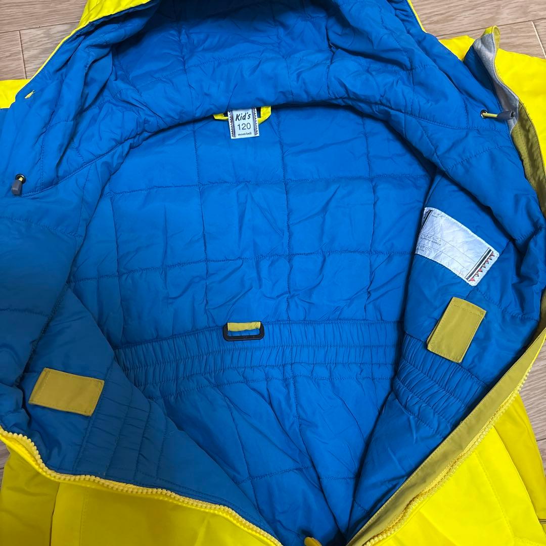 mont-bell スキーウェア 子ども用 イエロー Kid 120
