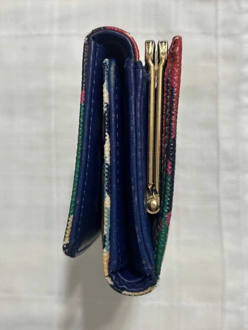 ヴィヴィアンウエストウッド三つ折りがま口財布 チェックカラー