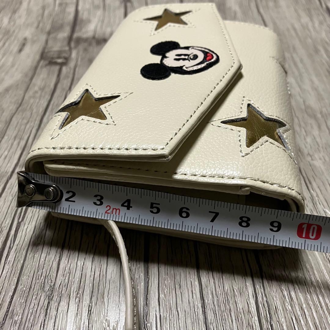 Accommode アコモデ 牛革 3つ折り財布 ミッキー 星