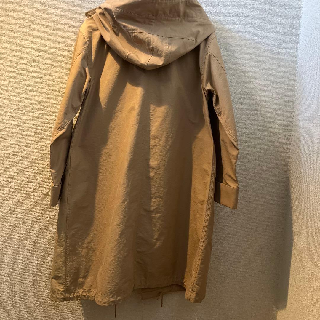 スピックアンドスパン　グログランフーディコクーンコート　36