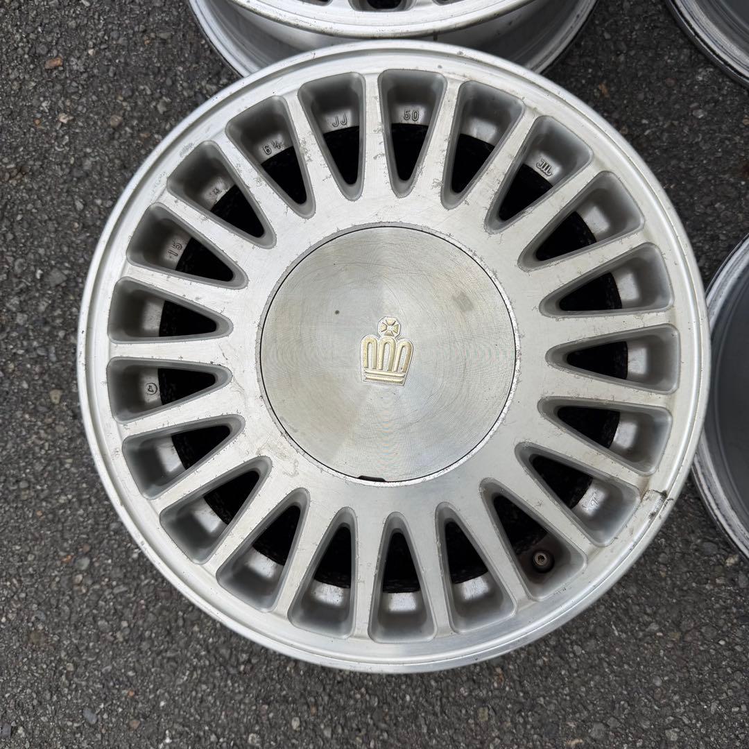 【送料無料】15×6.5J+50 5H 114.3 クラウン純正ホイール