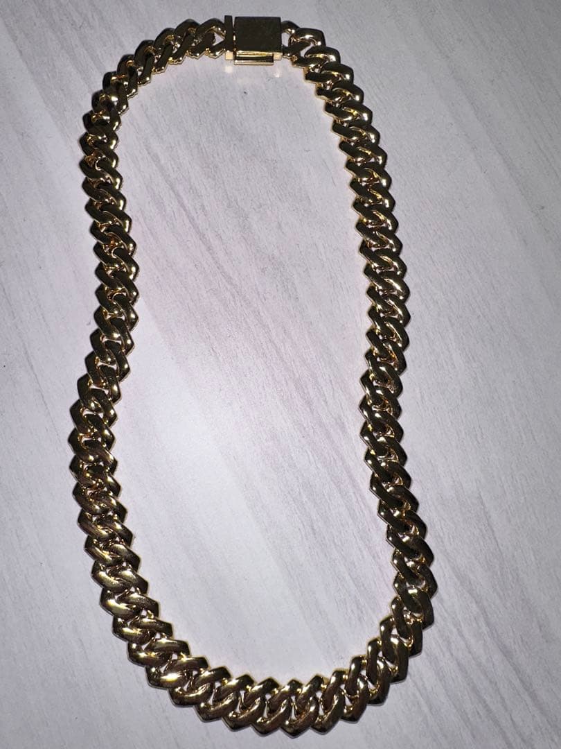 アクセサリー Glitter Iced Out Prong Chain 14mm 50cm