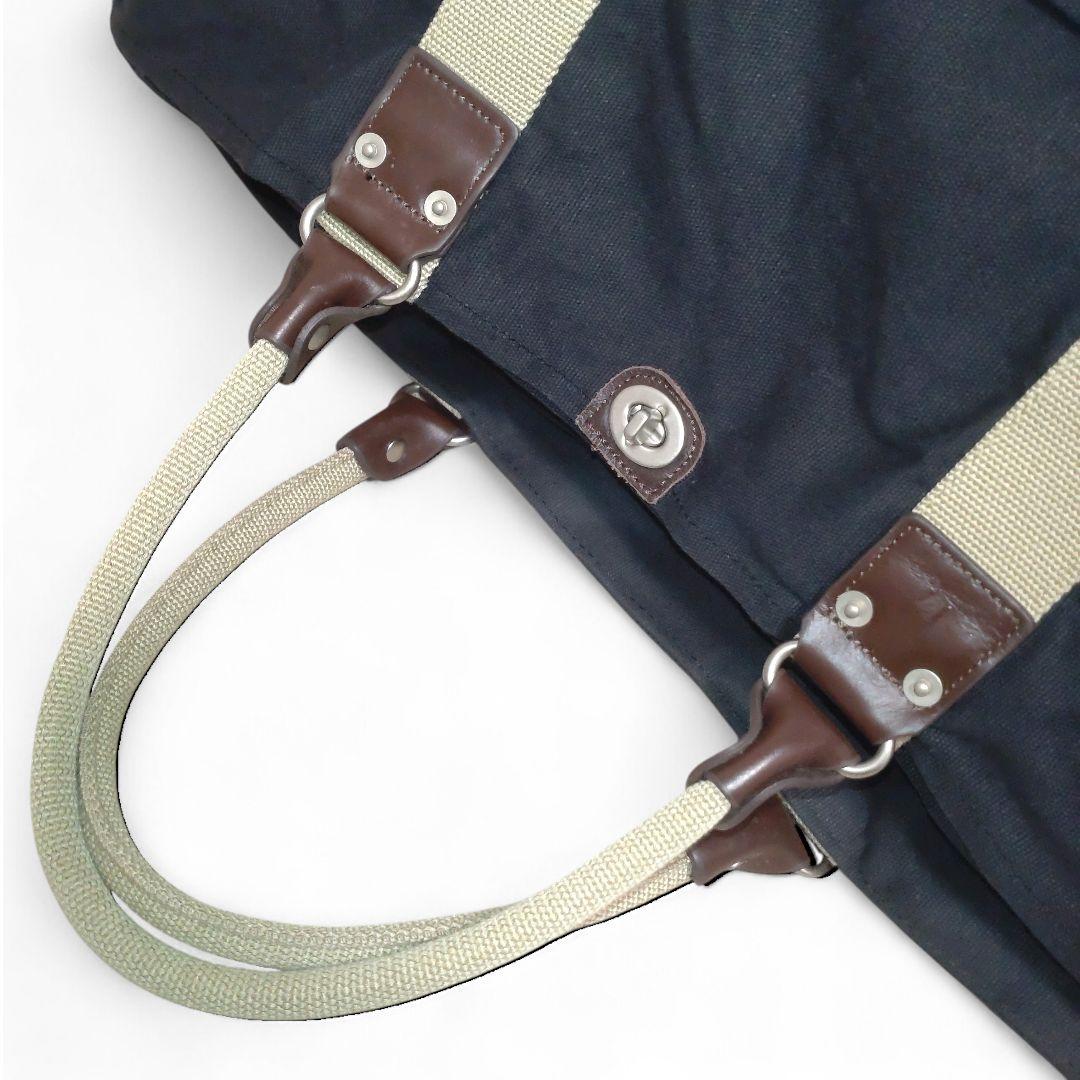 美品　帆布工房　2WAY ボストンバッグ　Lサイズ　ブラック　大容量