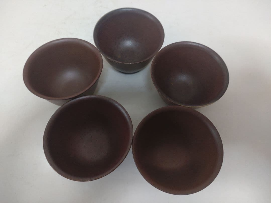 煎茶道具まとめて　備前焼　常滑焼　煎茶碗　湯冷まし