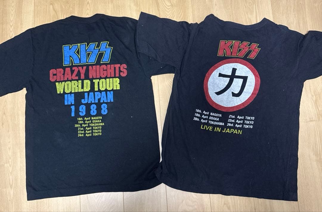 1988年KISS日本公演ビンテージTシャツ2枚セット！