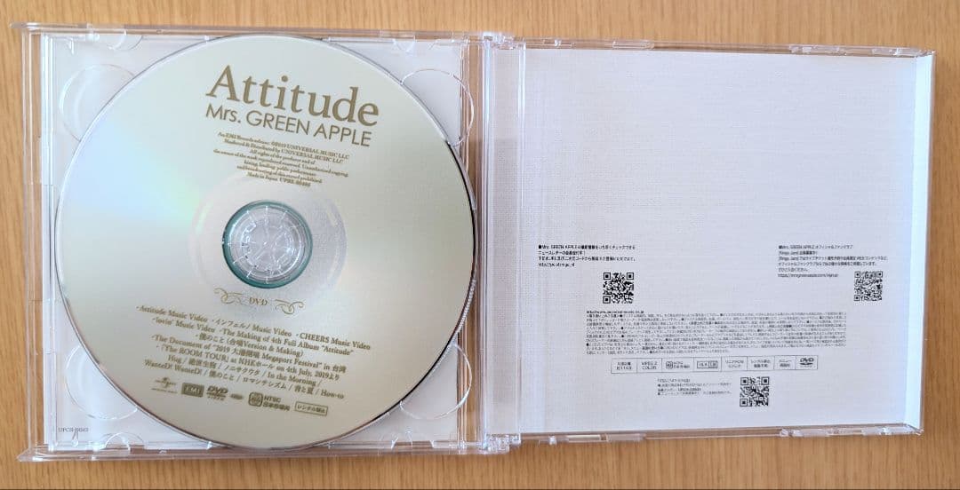 Mrs. GREEN APPLE attitude 　初回限定盤