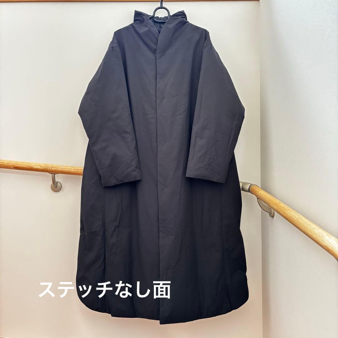 h*u様 plantation 2022年ライトリバーダウン　黒　ショールカラー