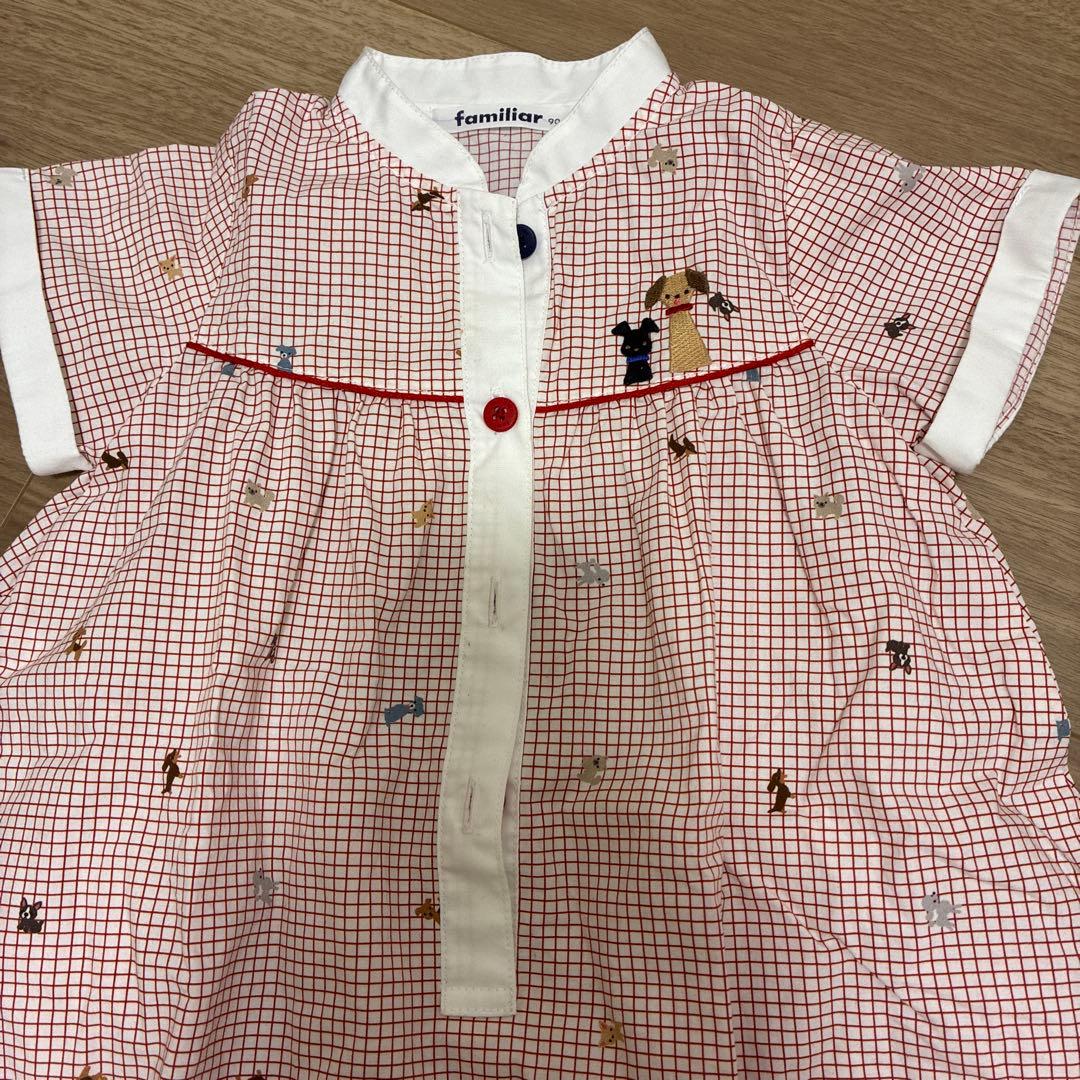 ファミリア　ワンピース 半袖　90cm