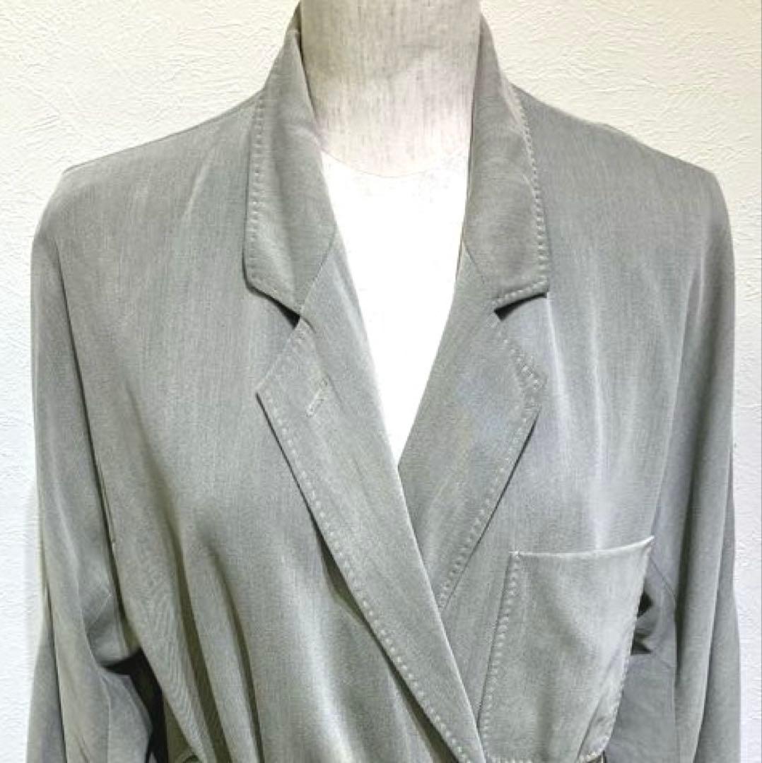 MaxMara トレンチコート　ジャケット　イタリア製　白タグ　ウエストベルト付