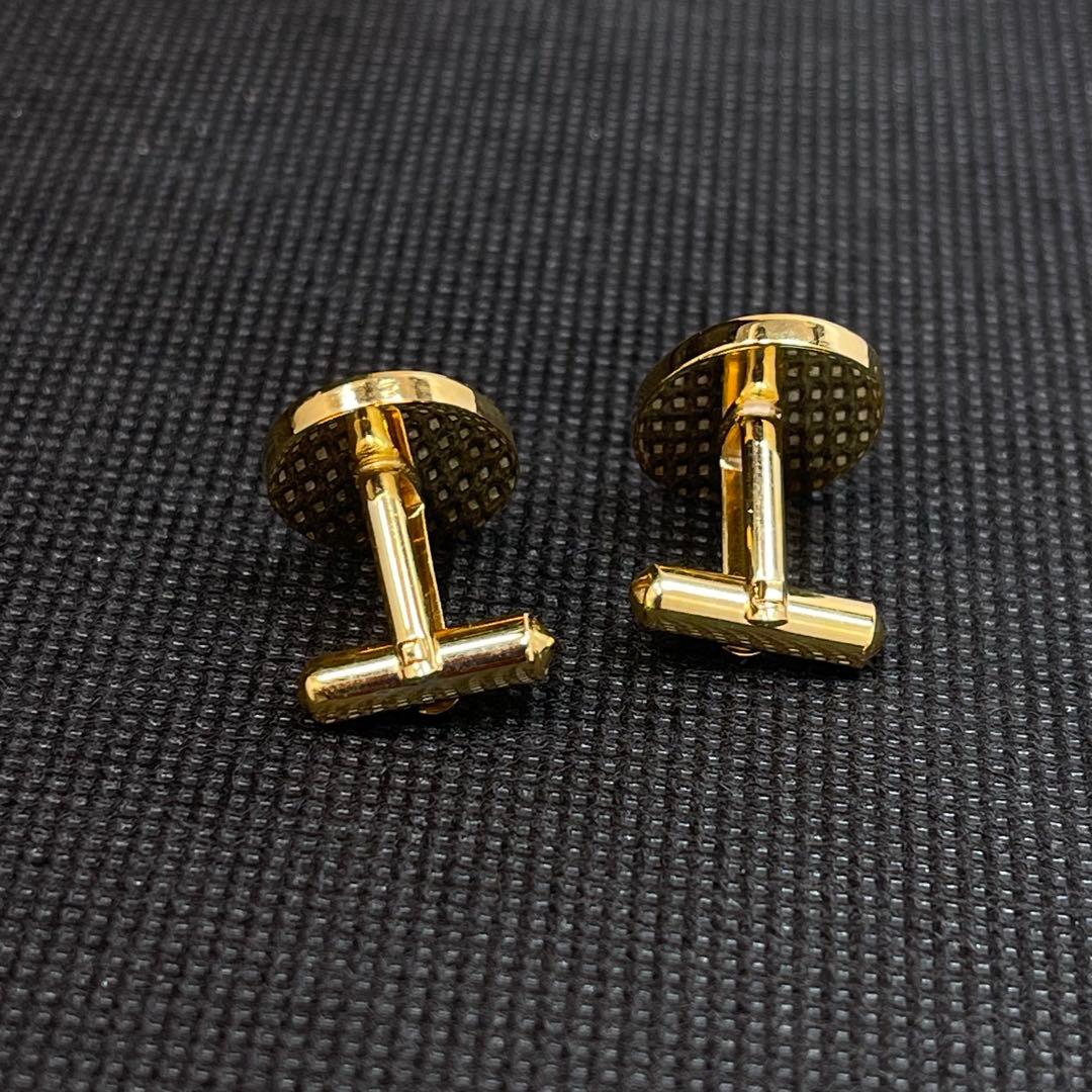 Cartier カルティエ　カフス　ラウンド　ゴールド　黒　#A-190