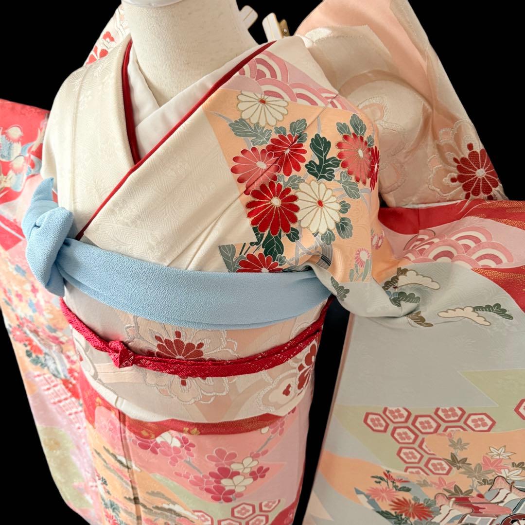 お振袖と帯の2点