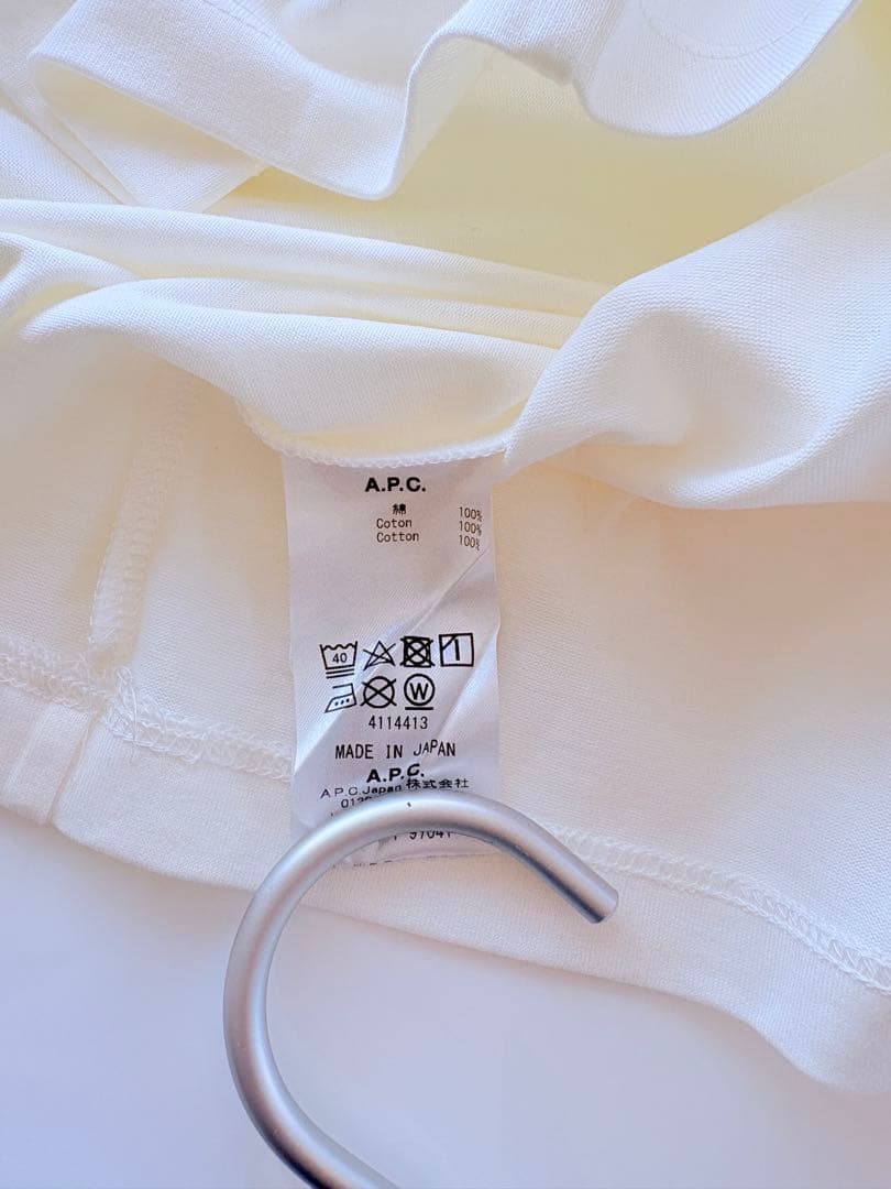 【新品】A.P.C. プリントTシャツ XS ホワイト