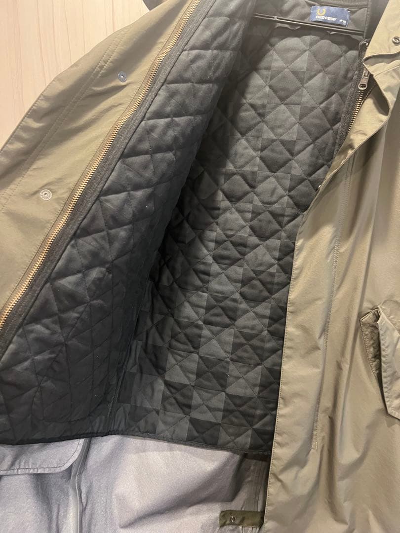 【タイムセール】FRED PERRY モッズコート XS オリーブ
