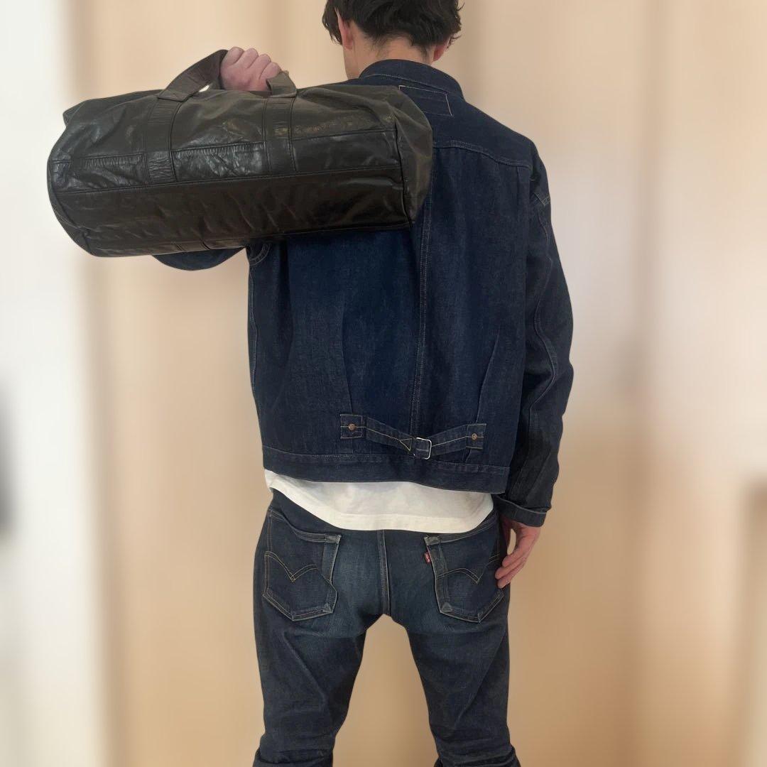 【美品】　PORTER 吉田カバン　レザーボストンバッグ　ブラック