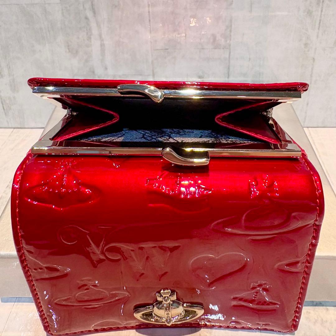 Vivienne Westwood 3つ折り財布 / レッド/シルバー金具付き
