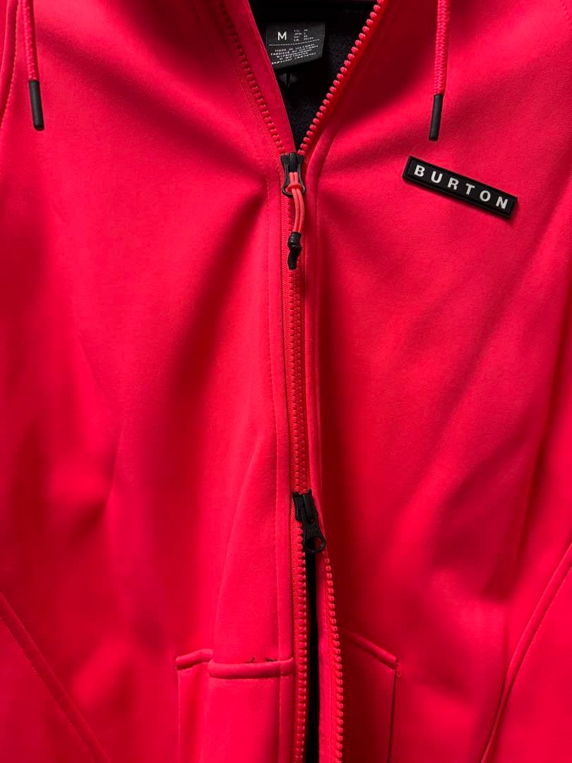 Burton ダブルジップ　撥水　パーカー　ピンク　M