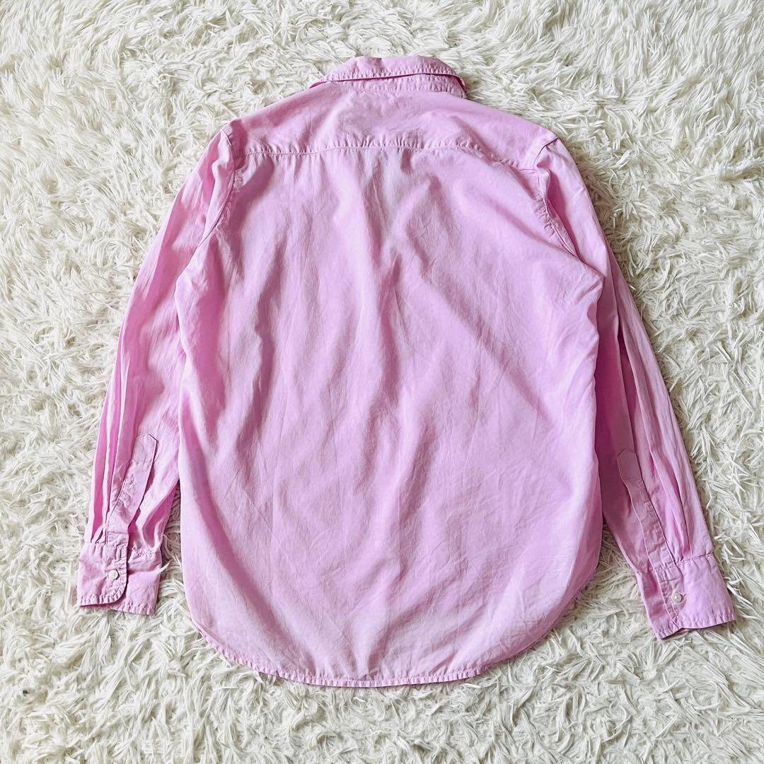 【美品】フランクアンドアイリーン　EILEEN　スキッパーシャツ　ピンク　M相当