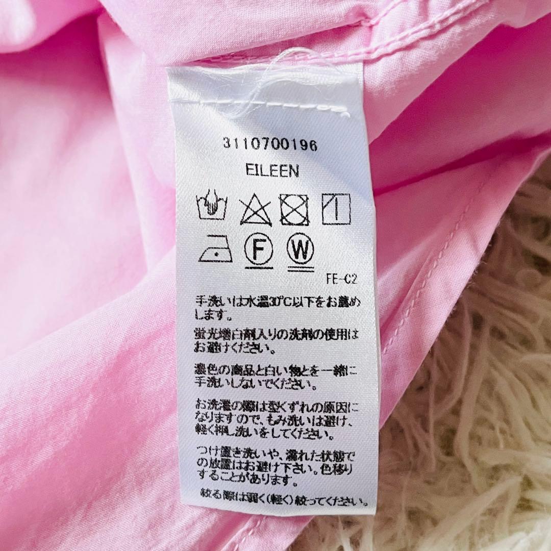 【美品】フランクアンドアイリーン　EILEEN　スキッパーシャツ　ピンク　M相当