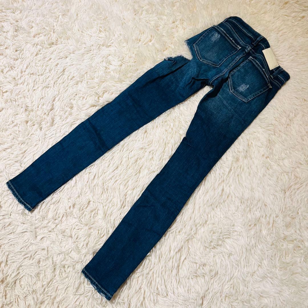 美品　GYDA ジェイダ サイドリップド　スキニーデニムパンツ ジーンズ　春服