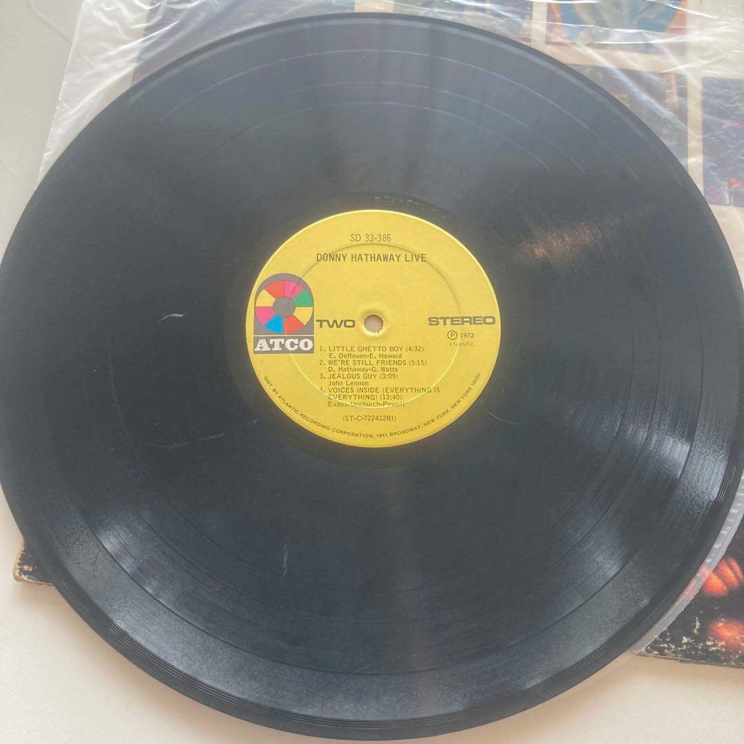 ダニーハサウェイ　ライブ！　レコード　LP