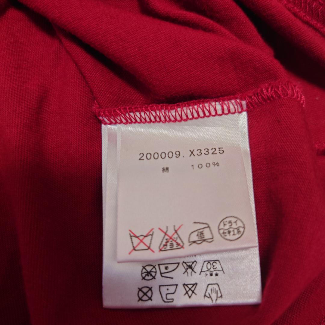 GUCCI　Tシャツ　Made in italy　グッチ　エンジ