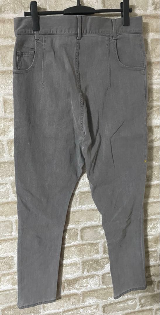 メルシーボークー メンズL 4 サルエルデニムパンツ　サルエルパンツ　後前デニム