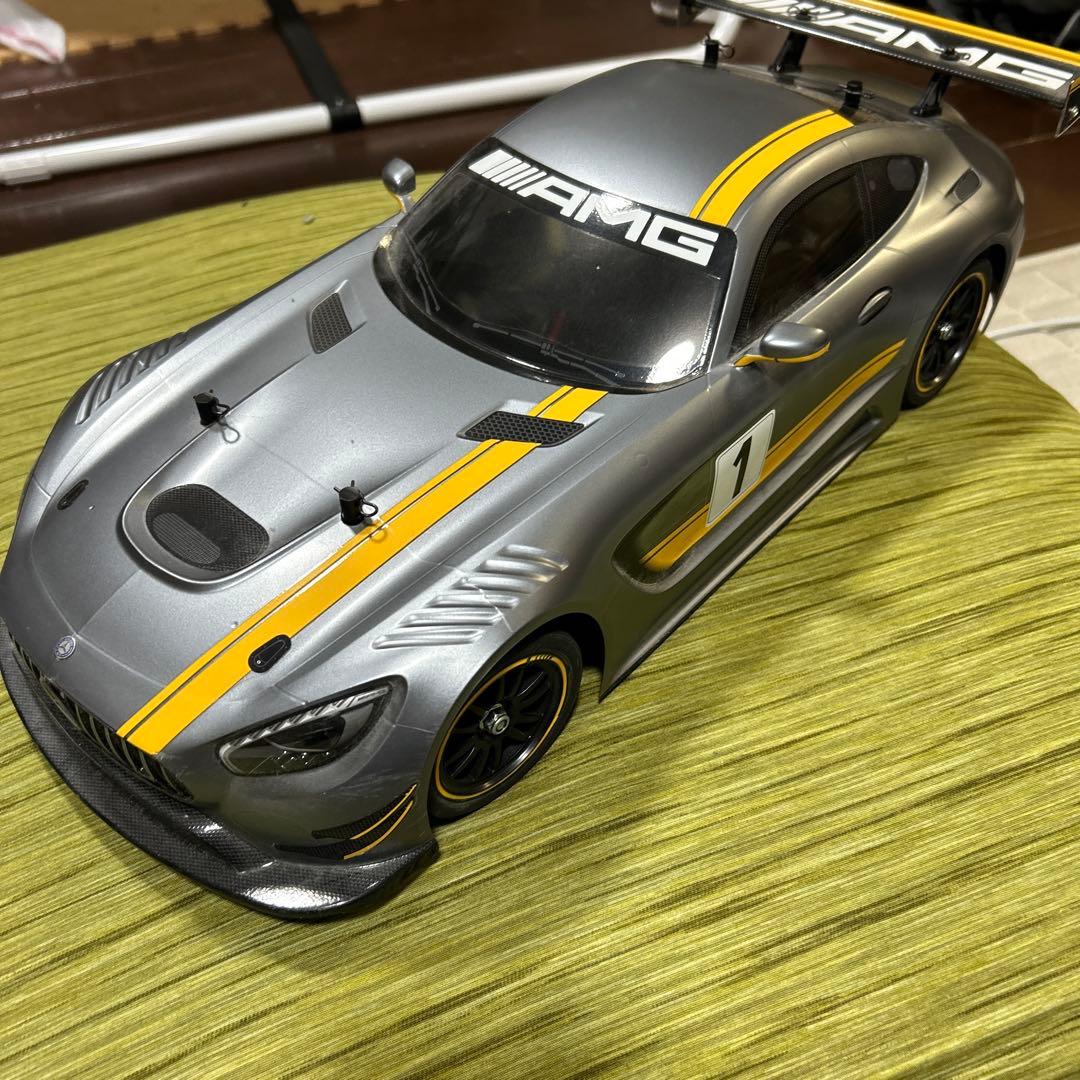 ジャンク品　タミヤ　エキスパートビルド　AMG GT3 ラジコンカー シルバー