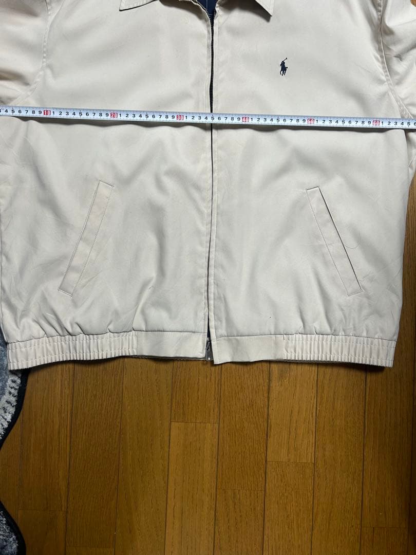 Ralph Lauren スイングトップ 裏地チェック ベージュ 刺繍
