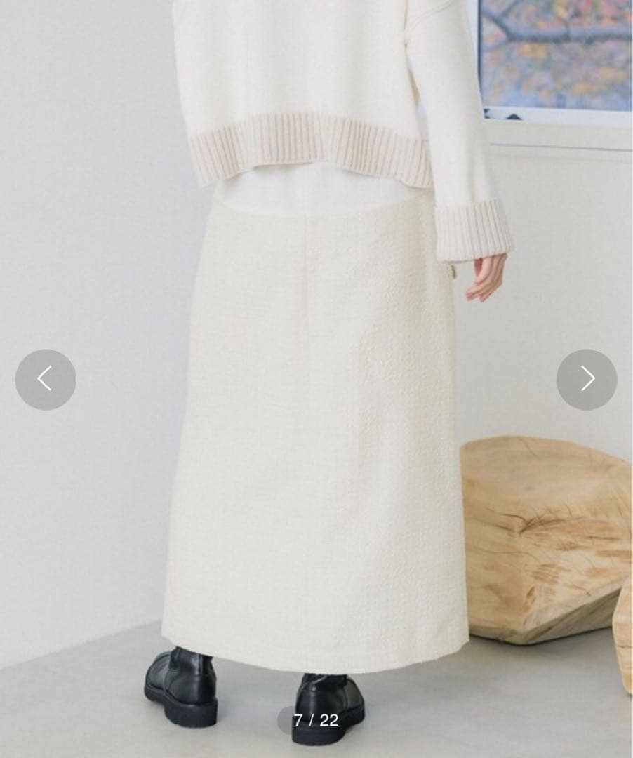 【PUBLIC TOKYO】ツイードコンビスカート【ほぼ新品・サイズ1】
