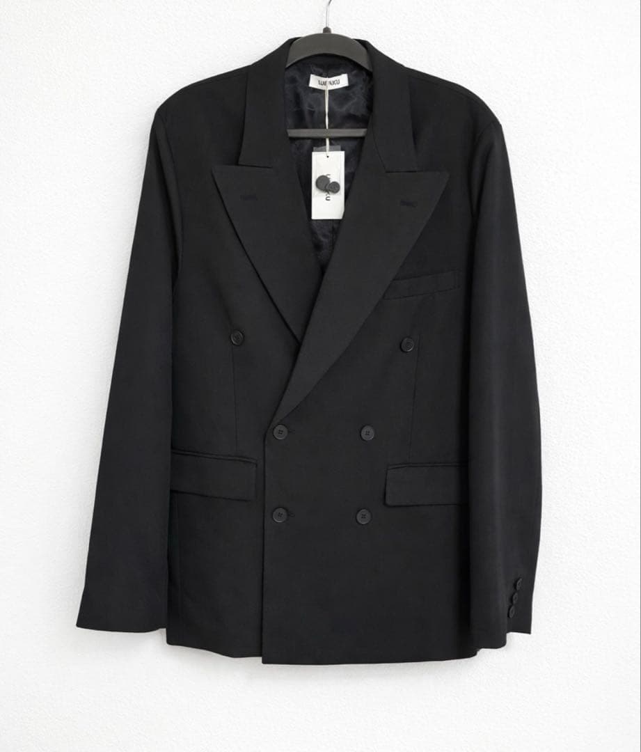 【LURAKU】Double-Breasted Jacket ブラック