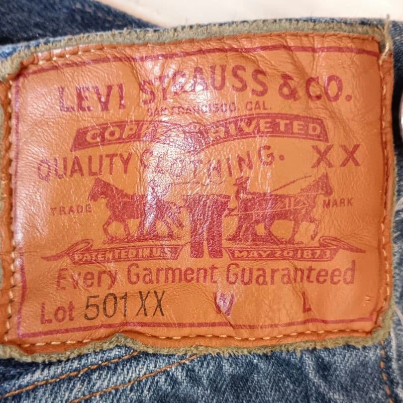 ​青耳・極希少✦LVCリーバイス 701モンローデニム 501XX刻印 ワイド