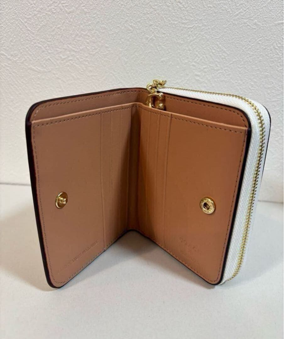 コーチ　coach スヌーピー 二つ折り財布 サーフィンデザイン