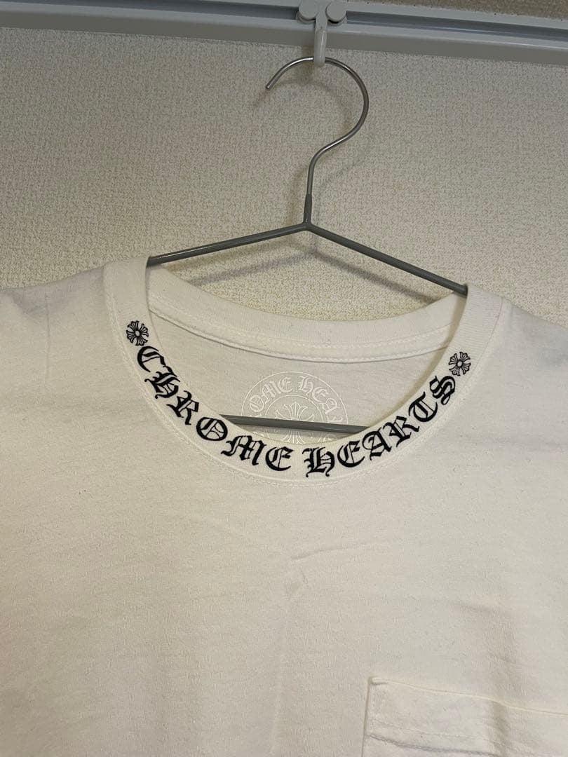 クロムハーツ　ネックロゴ　プリント　Tシャツ