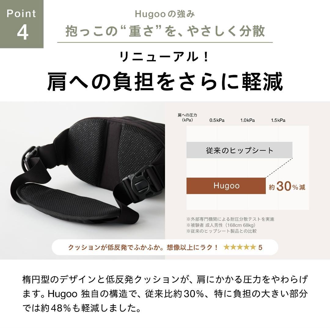 Hugoo ハグー　ベージュ　ショルダーバッグ　兼　ヒップシート