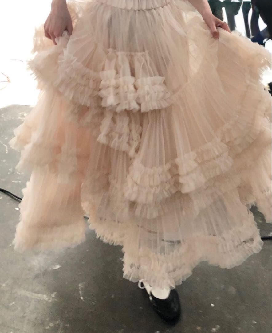 スカート Ballerina blooming tulle skirt